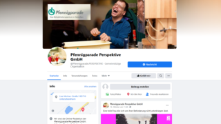 Facebook-Seite der Pfennigparade Perspektive GmbH
