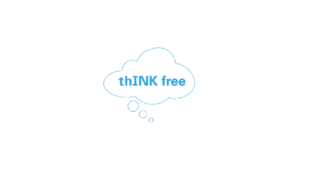 Grafik thINK free-Logo in einer Wolke