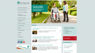 Die Internetseite der Stiftung Pfennigparade