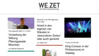 Startseite der WeZet-Online