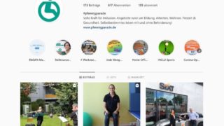Startseite der Stiftung Pfennigparade auf Instagram
