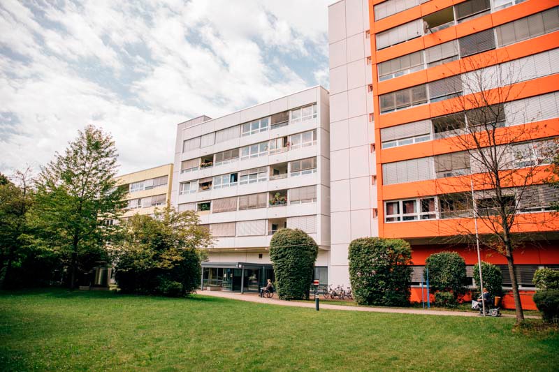 Außenansicht der WKM der Stiftung  Pfennigparade in der Barlachstraße