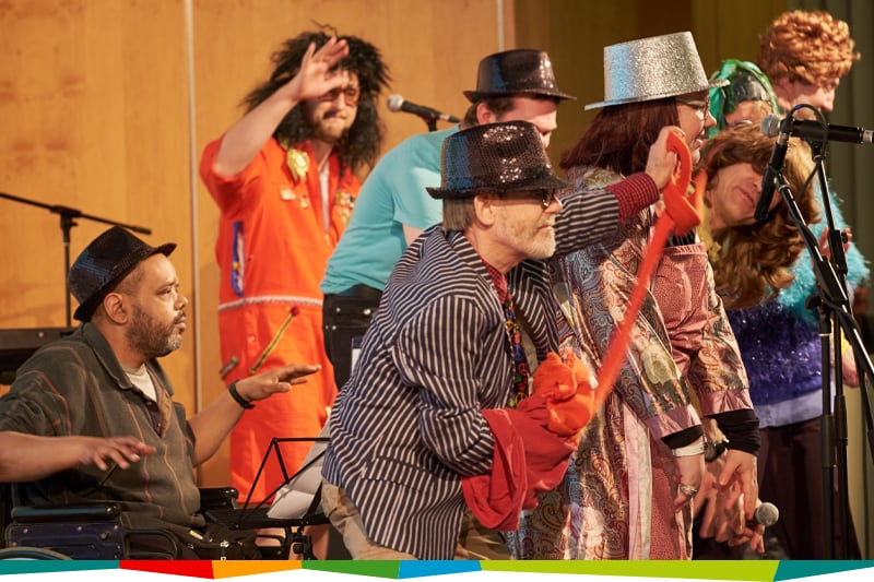 Das Team des Kreativ Labor auf der Bühne