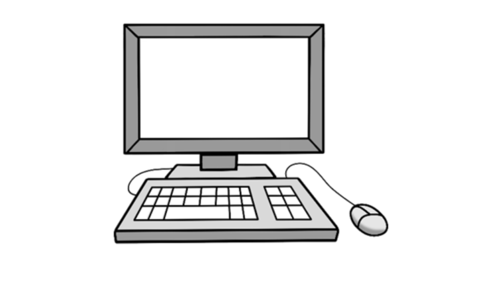 Grafik: Computer mit Maus