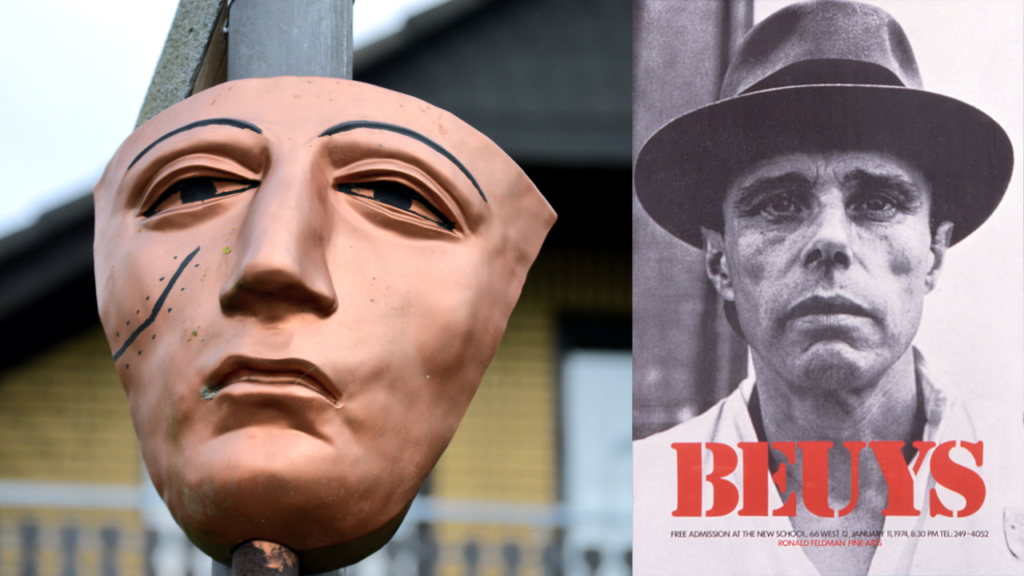 Maske aus Kupfer Joseph Beuys