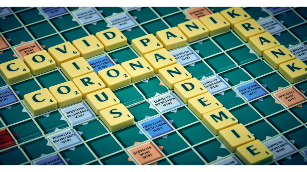 Das Scrabble Spiel. 